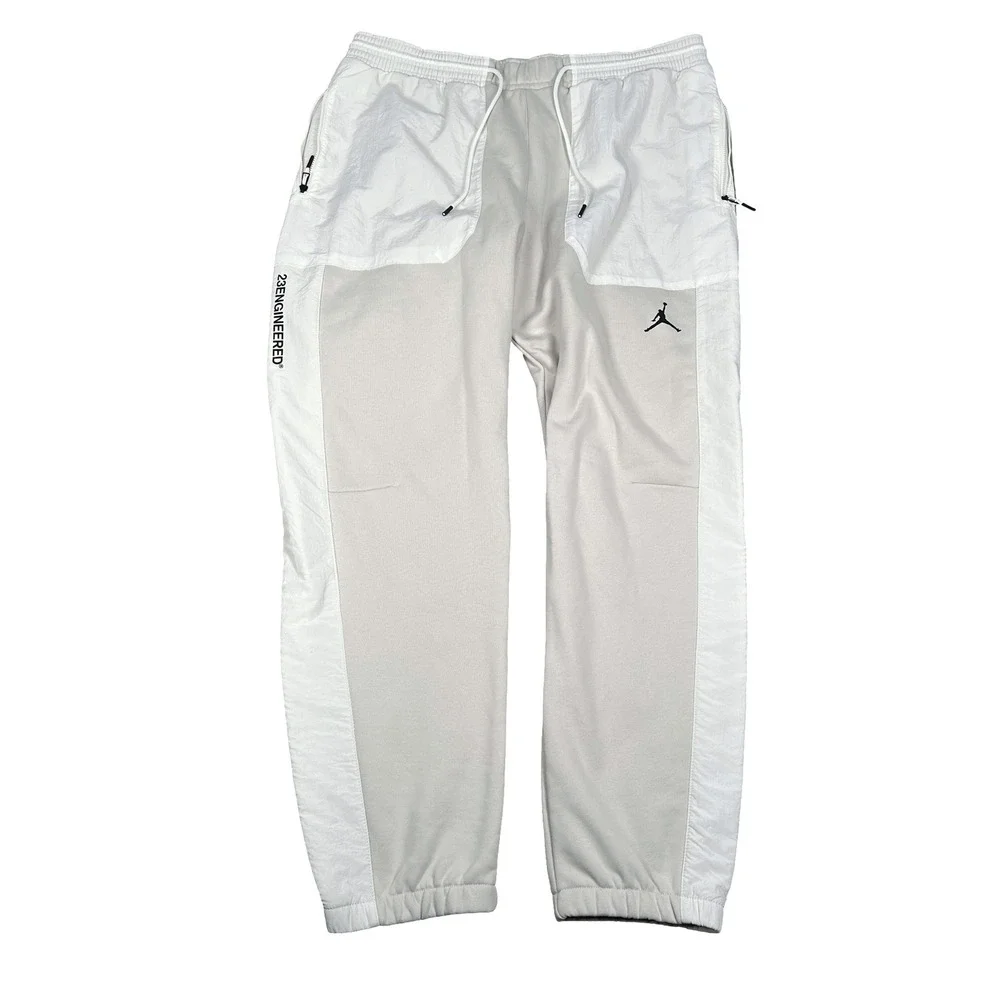 Jordan 23 Engineered Fleece Pants Mens XXL Light Bone‎ White Joggers DC9632-072